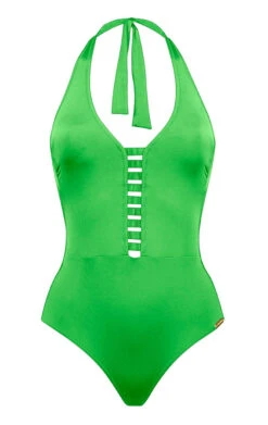 Watercult Shimmering Solids Padded Halter Swimsuit -Maison SL Store 053 8160 293