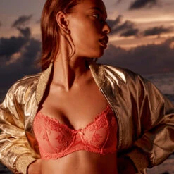 Aubade Softessence Wired Half Cup Bra -Maison SL Store 18 CATA TMF14 TM70 SUNRISE 008