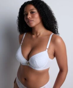 Aubade Illusion Fauve Padded Plunge Bra -Maison SL Store 1AN08 WHIT gt 2
