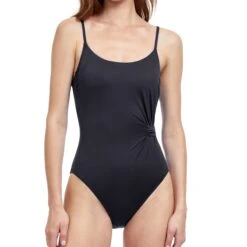 Gottex Liv Round Neck Tank Swimsuit -Maison SL Store 23LI134 001 F