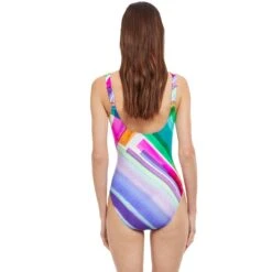 Gottex Diagonal Dreams Square Neck Swimsuit -Maison SL Store 24DD172 080 B