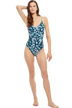 Gottex Miss Butterfly Surplice Swimsuit -Maison SL Store 24MB128 086 F