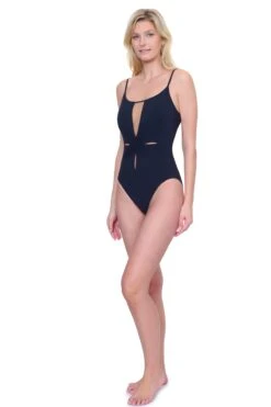 Gottex Beaute Luxury Thin Strap One Piece Swimsuit 16 Gottex Beaute Luxury Thin Strap One Piece Swimsuit -Maison SL Store 25BL134 001 S