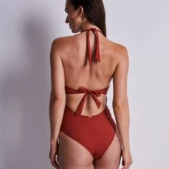 Aubade Summer Journey Halter Swimsuit -Maison SL Store 2R67 CLAY 3