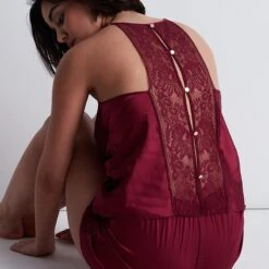 Aubade Midnight Whisper Silk Camisole 9 Aubade Midnight Whisper Silk Camisole -Maison SL Store 2S38 CRIM 4