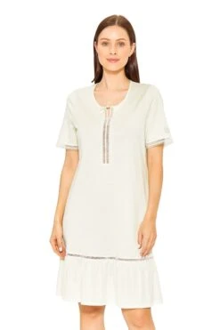 Feraud Romantic Cotton Nightdress -Maison SL Store 3241049 16874 1716 e661c340 8b36 4e66 b66e e72cf10744f7