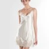 Aubade Toi Mon Amour Bridal Silk And Lace Short Nightdress -Maison SL Store AUBADE SOIE D AMOUR NIGHTDRESS SILK LACE BRIDAL NIGHTWEAR IVORY 96e57266 48f0 4d1f 9a91 b0bbdd948620
