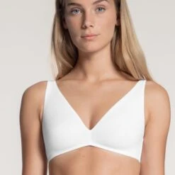 Calida Natural Comfort Cotton Bra 9 Calida Natural Comfort Cotton Bra -Maison SL Store Calida Natural Comfort Soft BRA WHITE