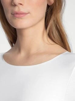 Calida Natural Luxe 3/4 Sleeve T-Shirt -Maison SL Store Calida Natural Luxe Shirt 3 4 sleeve white modal
