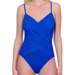 Gottex Lattice Surplice One Piece Swimsuit -Maison SL Store FS c5d97893 5321 48e1 ae2d 31d537076b76