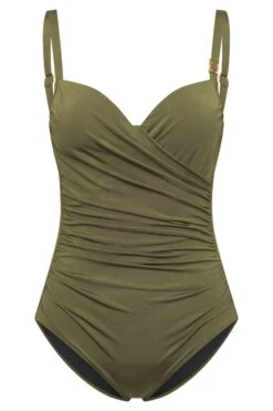 Feraud Padded Plunge Ruched Swimsuit -Maison SL Store Feraud 10021 3889532