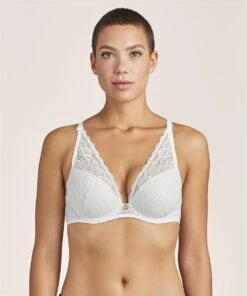 Aubade Rosessence Padded Plunge Bra -Maison SL Store HK81 OPAL 2