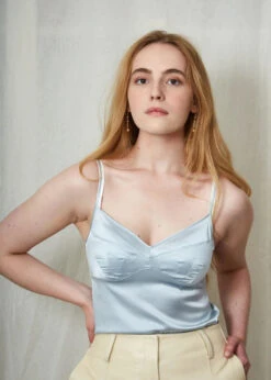 Parasol Rose Grace Silk Camisole Regular -Maison SL Store IVE BLUE