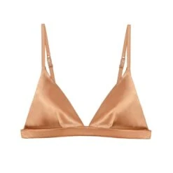I.D.Sarrieri Lombard Street Luxury Silk Wireless Bra 9 I.D.Sarrieri Lombard Street Luxury Silk Wireless Bra -Maison SL Store L6509 camel
