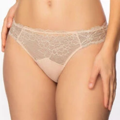Lise Charmel Sublime En Dentelle Lace Thong -Maison SL Store LISE CHARMEL SUBLIME NUDE 2