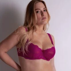 Aubade Danse De Sens Lace Full Half Cup 17 Aubade Danse De Sens Lace Full Half Cup -Maison SL Store OG14 2 6 PINK 2