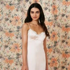 Parasol Rose Sophia Silk Slip Chemise -Maison SL Store PR SOPHIA BLUSH