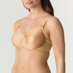 Prima Donna Satin Wired Smooth T Shirt Bra -Maison SL Store PRIMA DONNA SATIN WIRED SOFT TSHIRT BRA NUDE