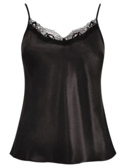 Parasol Rose Audrey Silk Bias Cut Camisole -Maison SL Store PR AUDREY 003 BK F 700x 7de7d581 9778 4fad a704 775fdfb3d811