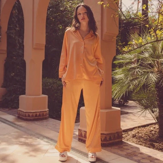 Parasol Rose Peppy Silk Pyjama Set 4 Parasol Rose Peppy Silk Pyjama Set - Image 2