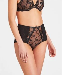 Aubade Softessence High Waisted Seamless Briefs -Maison SL Store TM24 NOIR 2
