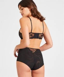 Aubade Softessence High Waisted Seamless Briefs -Maison SL Store TM24 NOIR 3