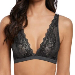 Wacoal Lace Perfection Soft Bra 11 Wacoal Lace Perfection Soft Bra -Maison SL Store Wacoal Lace Perfection Charcoal Bralette