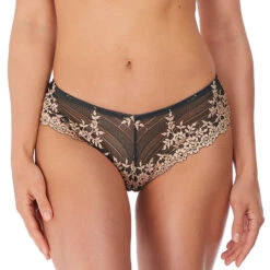Wacoal Embrace Lace Thong -Maison SL Store Wacoal Lingerie Embrace Lace Ebony With Shifting Sand Tanga