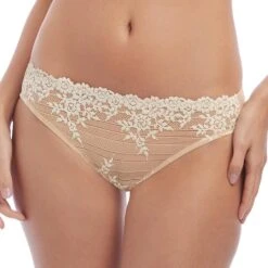Wacoal Embrace Lace Classic Briefs -Maison SL Store Wacoal Lingerie Embrace Lace Naturally Nude Ivory Bikini Brief