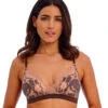 Wacoal Florilege Bralette -Maison SL Store Wacoal Lingerie Florilege Chocolate Burlwood Non Wired Bralette