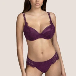 Andres Sarda Ella Luxury Plunge Padded Bra -Maison SL Store andres sarda lingerie padded bra ella 3312516 purple 4 3572663