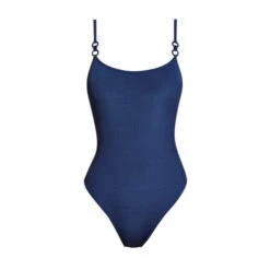 Andres Sarda Gray Swimsuit Boat Neck -Maison SL Store andres sarda swimwear swimwear swimsuit removable pads gray 3411430 blue 0 3567154