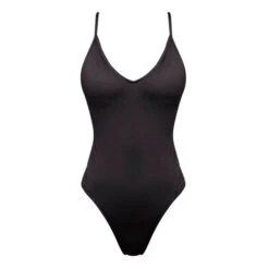 Andres Sarda Rodero Padded Plunge Swimsuit -Maison SL Store andres sarda swimwear swimwear swimsuit removable pads rodero 3411842 black 0 3577843