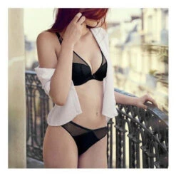 Aubade Nudessence Plunge Bra -Maison SL Store aubade nudessence plunge bra black notting hill