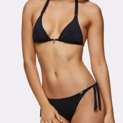 Banana Moon Millennium Boa Tie Side Bikini Briefs -Maison SL Store banana moon BOA millenium tie side bikini briefs black notting hill