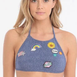 Banana Moon Teens Supercolor Solar Crop Bikini Top