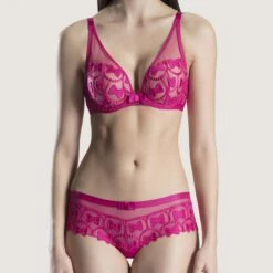 Aubade The Bow Wired Plunge Designer Bra -Maison SL Store bowplunge2