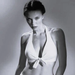 Nicole Olivier Abaca Padded Halter Bikini Set