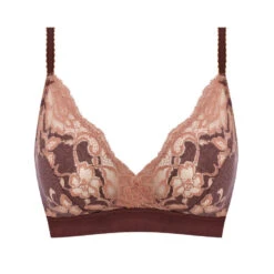 Wacoal Florilege Bralette 17 Wacoal Florilege Bralette -Maison SL Store cut Wacoal Lingerie Florilege Chocolate Burlwood Non Wired Bralette