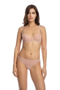 I.D.Sarrieri Clair De Lune Luxury Tulle Thong -Maison SL Store i.d.sarrieri clair de lune stretch tulle wired balcony bra nude london lingerie notiing hill 4915cedc efab 4bc8 9438 e6c13bbca27a 1