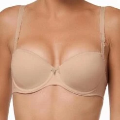 Lise Charmel Essentiel Fit T-Shirt Balcony Bra -Maison SL Store lise charmel antinea essential balcony tshirt bra nude dcc2689