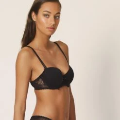 Marie Jo Jane Padded Balcony Bra -Maison SL Store marie jo jane padded balcony tshirt bra black