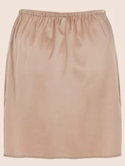 Parasol Rose Grace Silk Half Slip Skirt -Maison SL Store parasol rose grace silk half slip skirt nude notting hill