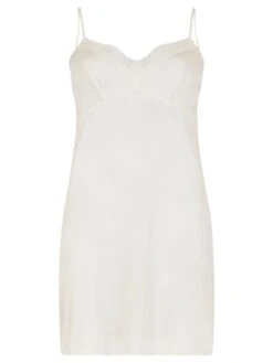 Parasol Rose Sophia Silk Slip Chemise -Maison SL Store parasol rose sofia silk slip chemise ivory notting hill london