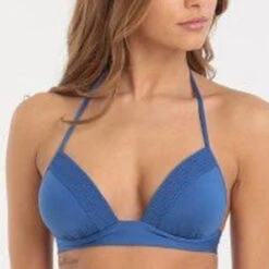 Watercult Smock Summer Solids Padded Plunge Bikini Top